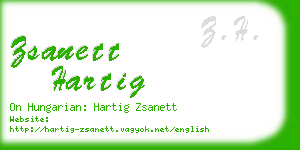 zsanett hartig business card